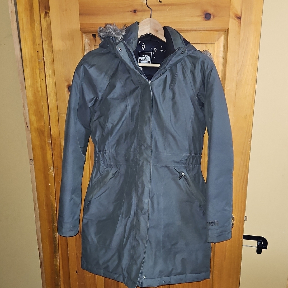 Women's Gray Parka Coat
